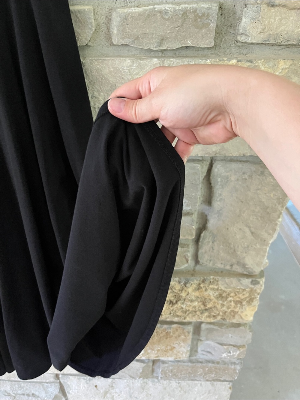 J. Crew Black A-line fold over waist skirt size large - Picture 2 of 11
